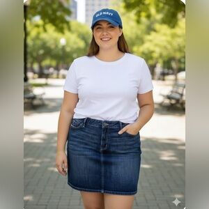 Old Navy Blue Denim Skirt